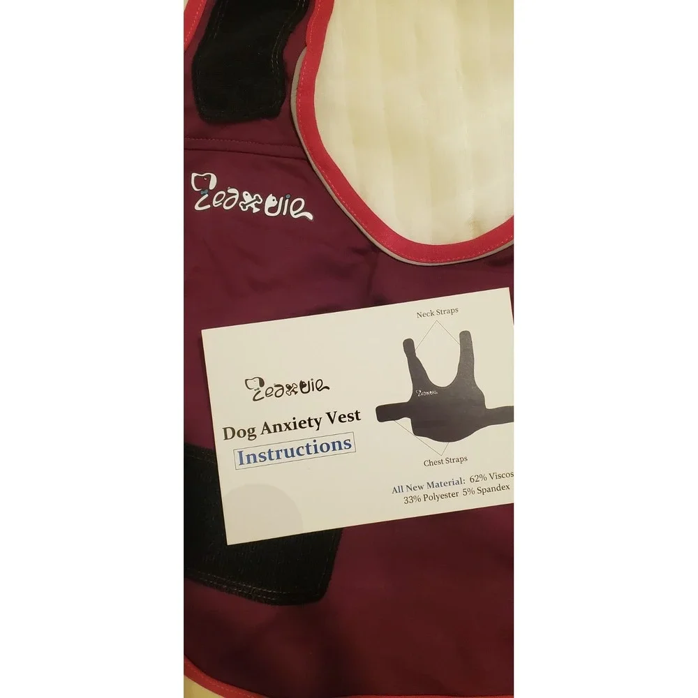 Dog Anxiety Vest and Coat Calming Jacke for Pets, Vet Visits Separations